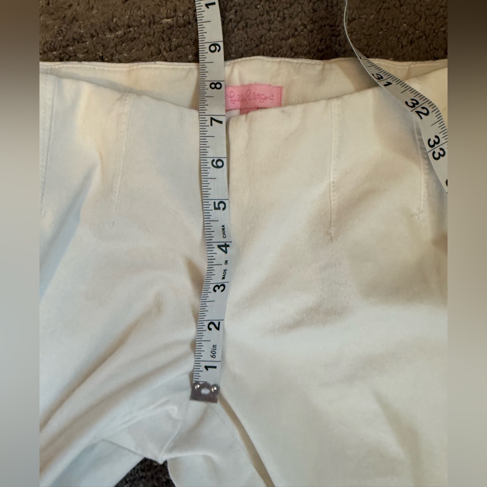 Lilly Pulitzer Cropped White Pants Size 4 - Picture 12 of 14